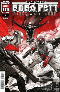 Variant Cover for Star Wars: Boba Fett - Black, White & Red #4