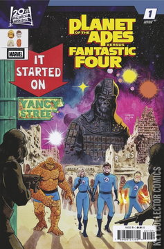 Variant Cover for Planet of the Apes Versus Fantastic Four #1