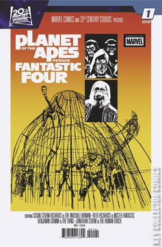 Variant Cover for Planet of the Apes Versus Fantastic Four #1