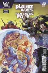Variant Cover for Planet of the Apes Versus Fantastic Four #1