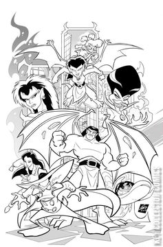 Variant Cover for Gargoyles / Darkwing Duck #2