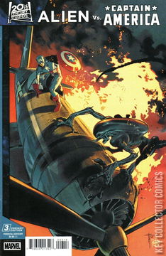 Variant Cover for Alien vs. Captain America #3