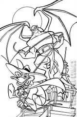 Variant Cover for Gargoyles / Darkwing Duck #1