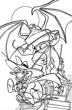 Variant Cover for Gargoyles / Darkwing Duck #1
