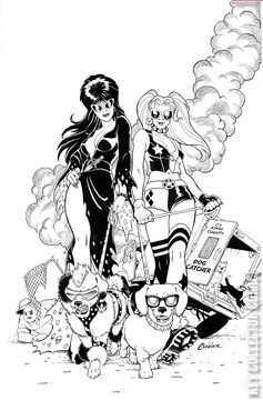 Variant Cover for Harley Quinn x Elvira #2