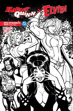Variant Cover for Harley Quinn x Elvira #3