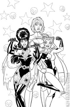 Variant Cover for Harley Quinn x Elvira #3