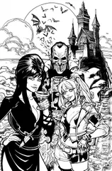 Variant Cover for Harley Quinn x Elvira #4