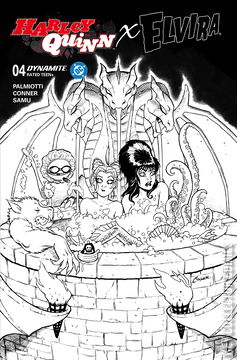 Variant Cover for Harley Quinn x Elvira #4