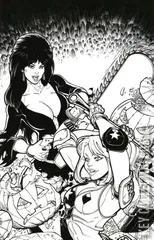 Variant Cover for Harley Quinn x Elvira #1