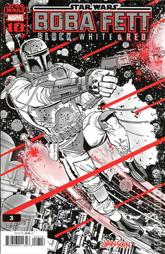 Variant Cover for Star Wars: Boba Fett - Black, White & Red #3