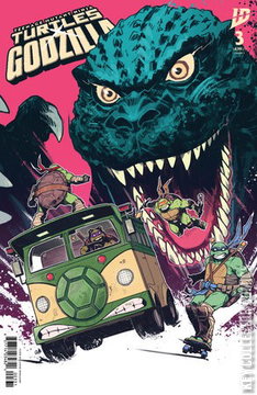 Variant Cover for Teenage Mutant Ninja Turtles x Godzilla #3
