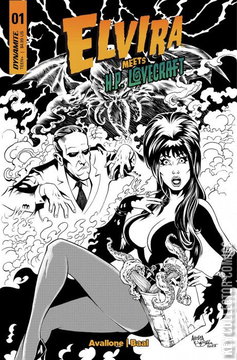 Variant Cover for Elvira Meets H.P. Lovecraft #1