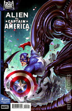 Variant Cover for Alien vs. Captain America #4