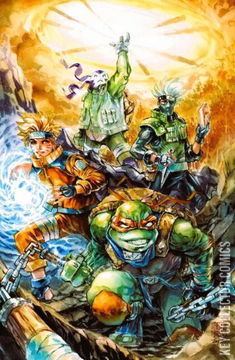 Variant Cover for Teenage Mutant Ninja Turtles / Naruto #1