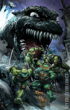 Variant Cover for Teenage Mutant Ninja Turtles x Godzilla #4
