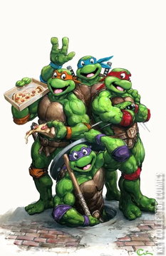 Variant Cover for Teenage Mutant Ninja Turtles: Saturday Morning Adventures #34