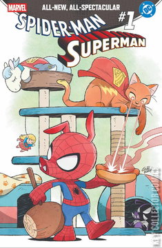 Variant Cover for Marvel / DC: Spider-Man / Superman #1