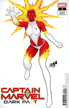Variant Cover for Captain Marvel: Dark Past #1
