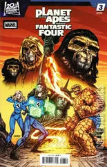 Variant Cover for Planet of the Apes Versus Fantastic Four #3