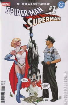 Variant Cover for Marvel / DC: Spider-Man / Superman #1