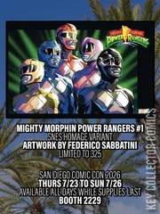 Cover for Mighty Morphin Power Rangers (2026) #1
