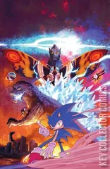 Cover for Sonic the Hedgehog x Godzilla #1