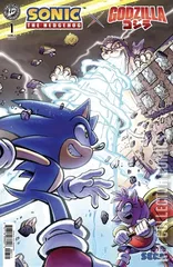 Cover for Sonic the Hedgehog x Godzilla #1