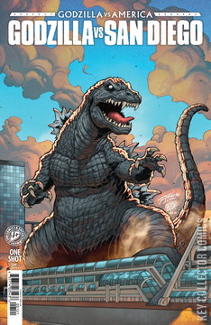 Variant Cover for Godzilla vs America: San Diego #3