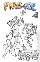 Variant Cover for Fire and Ice #2
