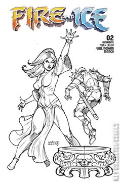Variant Cover for Fire and Ice #2