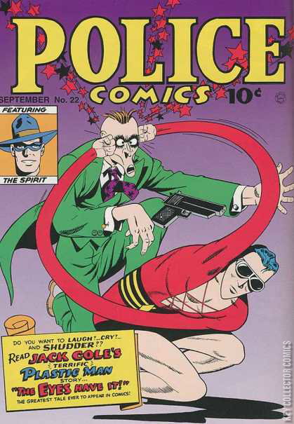 Police Comic Character Police Comics #22 Published September 1943 | Key Collec