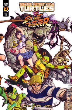 Variant Cover for Teenage Mutant Ninja Turtles vs. Street Fighter #3