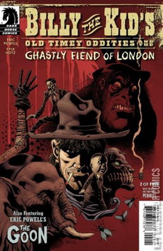 Variant Cover for Billy the Kid's Old Timey Oddities & the Ghastly Fiend of London #2