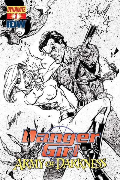 Variant Cover for Danger Girl and the Army of Darkness #1