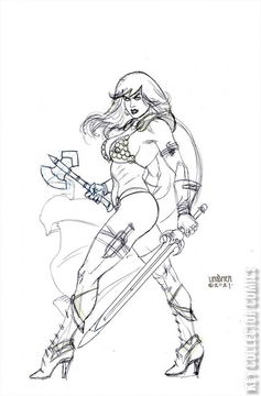 Variant Cover for Red Sonja: The Superpowers #5