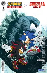 Variant Cover for Sonic the Hedgehog x Godzilla #2