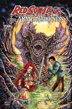 Variant Cover for Red Sonja vs. The Army of Darkness #4