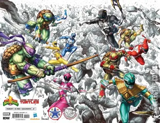 Variant Cover for Mighty Morphin Power Rangers / Teenage Mutant Ninja Turtles #1
