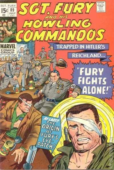 Cover art for Sgt. Fury and His Howling Commandos #89
