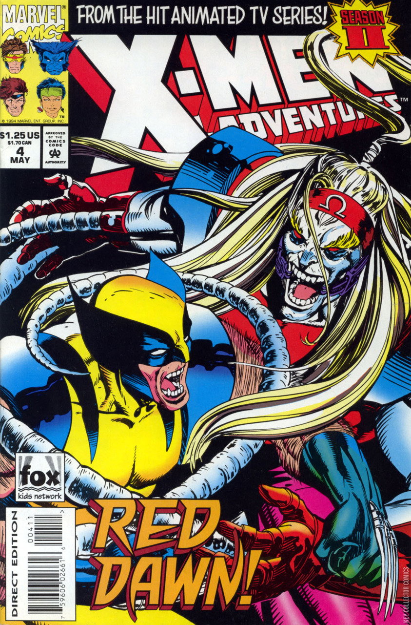 X-Men Adventures #4 Published May 1994 | Key Collector