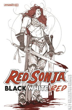 Variant Cover for Red Sonja: Black, White, Red #8