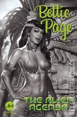 Variant Cover for Bettie Page: Alien Agenda #4