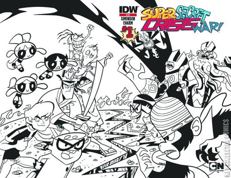 Variant Cover for Cartoon Network: Super Secret Crisis War #1