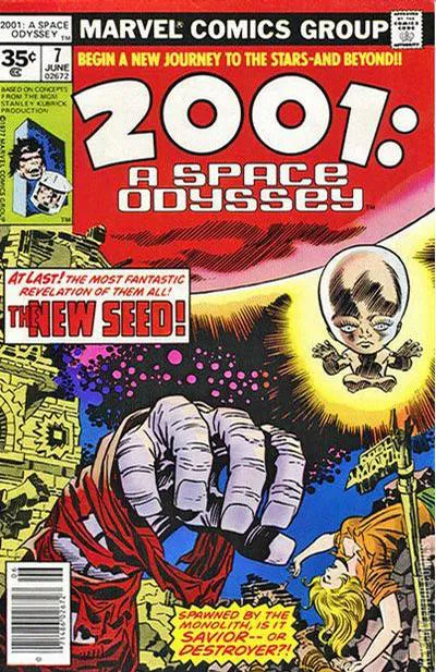 Cover art for 2001: A Space Odyssey #7 