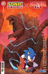 Cover for Sonic the Hedgehog x Godzilla #1