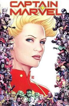 Variant Cover for Captain Marvel #9