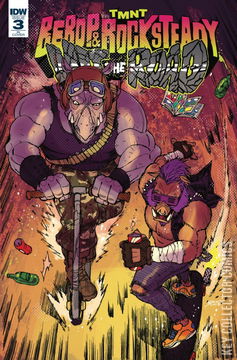 Variant Cover for Teenage Mutant Ninja Turtles: Bebop & Rocksteady Hit the Road #3