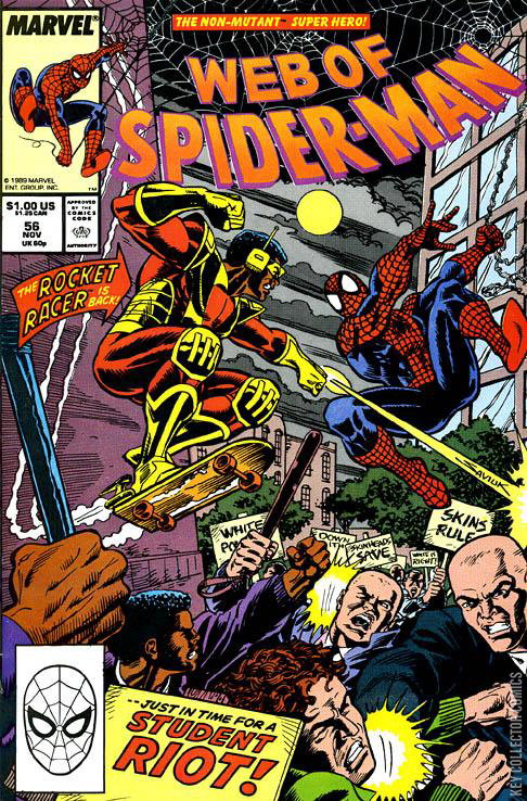 Webster Colcord Spider Man Web of Spider-Man #56 Published November 1989 | Key Col