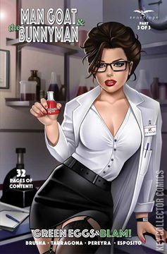 Variant Cover for Man Goat and the Bunnyman: Green Eggs & Blam #3